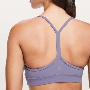 Lululemon flow y sport bra nulu purple quartz lavendar size 10
